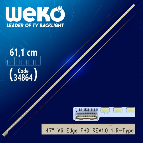 47 V6 EDGE FHD REV1.0 1 R-TYPE - 64 LEDLİ 61.1 CM  - (WK-392)