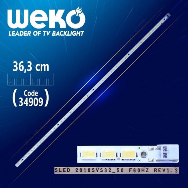 SLED 2010SVS32_50 F60HZ REV1.2 LMB-3200BM11 36.3 CM 50 LEDLİ - (WK-746) SLED 2010SVS32_50 F60HZ REV1.2 LMB-3200BM11 36.3 CM 50 LEDLİ - (WK-746)