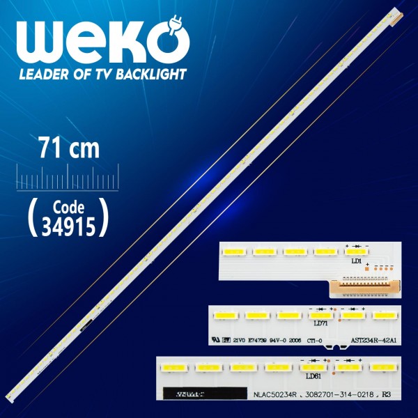 NLAC50234R - AST234R-42A1 - 71 CM 80 LEDLİ- (WK-752) NLAC50234R - AST234R-42A1 - 71 CM 80 LEDLİ- (WK-752)