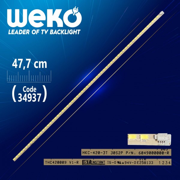 THC420009 V1-R HKC-420-3T 30S2P - 6049000000-R - 47.5 CM 60 LEDLİ - (WK-767)