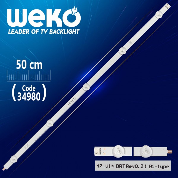 47 V14 DRT REV0.2 1 R1-TYPE - 50 CM 5 LEDLİ - (WK-83) 47 V14 DRT REV0.2 1 R1-TYPE - 50 CM 5 LEDLİ - (WK-83)