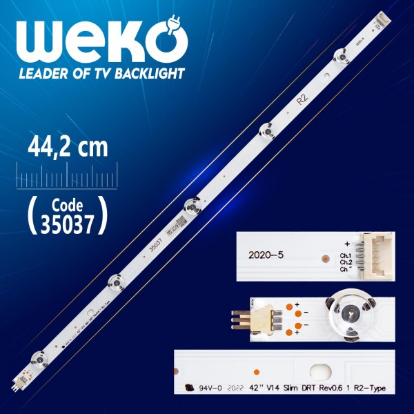 42 V14 SLİM DRT REV0.6 1 R2-TYPE 6916L 1685A / 6916L 1685B - 44.2 CM 5 LEDLİ - (WK-817) 42 V14 SLİM DRT REV0.6 1 R2-TYPE 6916L 1685A / 6916L 1685B - 44.2 CM 5 LEDLİ - (WK-817)