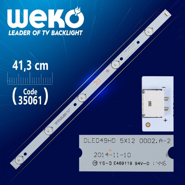 DLED49HD 5X12 0002.A-2 - 41.3 CM 5 LEDLİ - (WK-405) DLED49HD 5X12 0002.A-2 - 41.3 CM 5 LEDLİ - (WK-405)