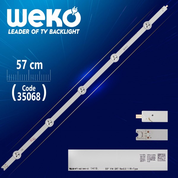55 V14 DRT REV0.0 1 R1-TYPE - 57 CM 5 LEDLİ - (WK-834) 55 V14 DRT REV0.0 1 R1-TYPE - 57 CM 5 LEDLİ - (WK-834)