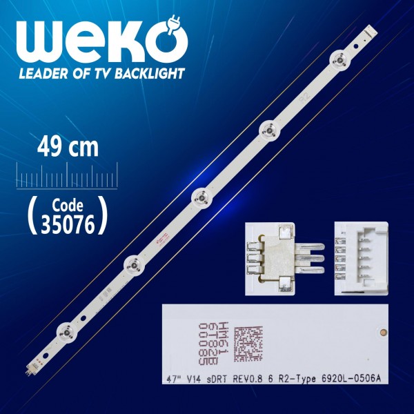 47 V14 SDRT REV0.8 6 R2-TYPE 6920L-0506A - 49 CM 5 LEDLİ - (WK-837) 47 V14 SDRT REV0.8 6 R2-TYPE 6920L-0506A - 49 CM 5 LEDLİ - (WK-837)