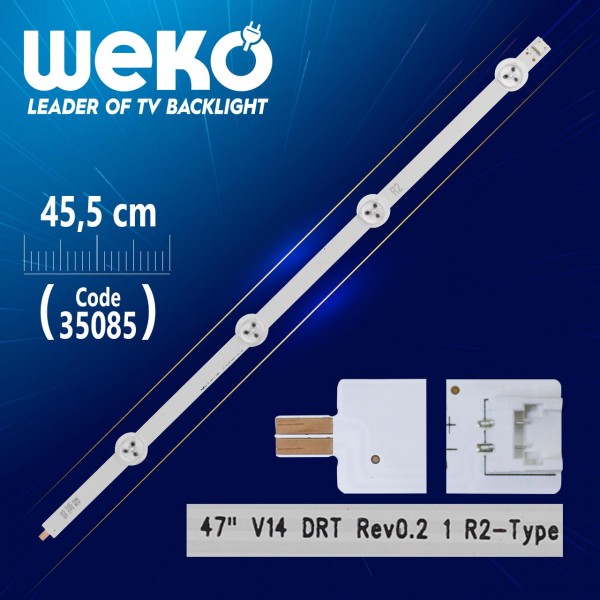 47 V14 DRT REV0.2 1 R2-TYPE - 45.5 CM 4 LEDLİ - (WK-842) 47 V14 DRT REV0.2 1 R2-TYPE - 45.5 CM 4 LEDLİ - (WK-842)