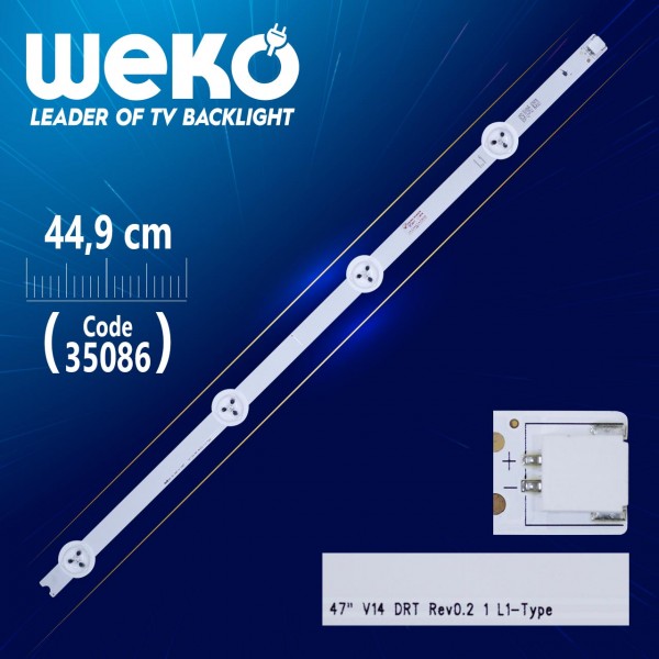 47 V14 DRT REV0.2 1 L1-TYPE - 6916L 1566A - 44.9 CM 4 LEDLİ - (WK-123) 47 V14 DRT REV0.2 1 L1-TYPE - 6916L 1566A - 44.9 CM 4 LEDLİ - (WK-123)