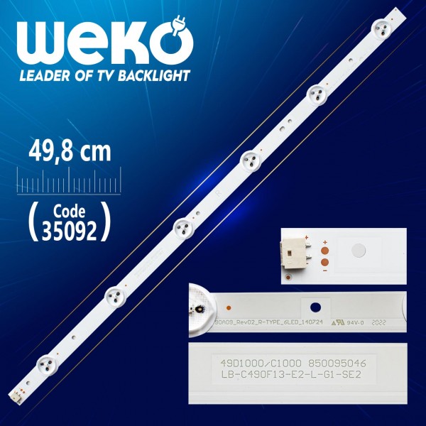SVJ490A06_REV03_6LED_R - LB-C490F13-E2-L-G1/SE2-SE4 6 LEDLİ 49.8 CM (WK-473) SVJ490A06_REV03_6LED_R - LB-C490F13-E2-L-G1/SE2-SE4 6 LEDLİ 49.8 CM (WK-473)