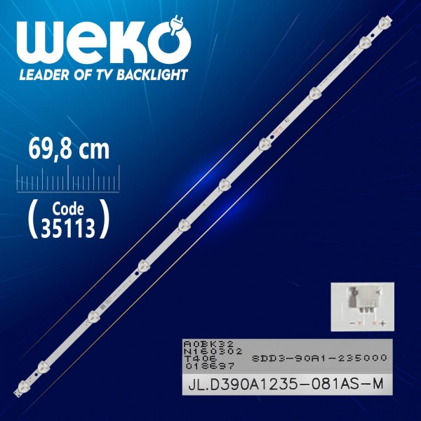 JL.D390A1235-081AS-M - 8DD3-90A1-235000 - 69.8 CM 10 LEDLİ - (WK-854) JL.D390A1235-081AS-M - 8DD3-90A1-235000 - 69.8 CM 10 LEDLİ - (WK-854)