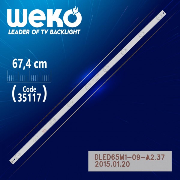 DLED65M1-09-A1 - DLED65M1-09-A2.37 - PN: 210-108-1095H - 67.4 CM 9 LEDLİ - (WK-857) DLED65M1-09-A1 - DLED65M1-09-A2.37 - PN: 210-108-1095H - 67.4 CM 9 LEDLİ - (WK-857)