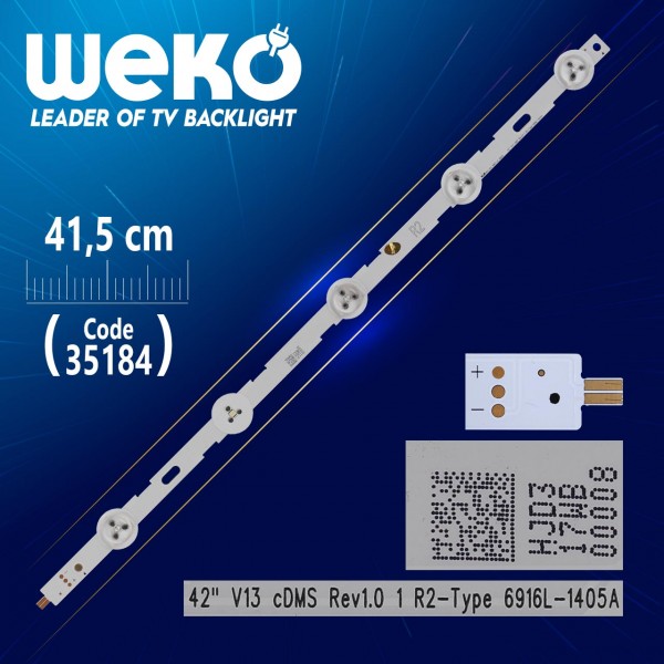 42 V13 CDMS REV1.0 R2-TYPE - 6916L-1405A - 41.5 CM 5 LEDLİ - (WK-487) 42 V13 CDMS REV1.0 R2-TYPE - 6916L-1405A - 41.5 CM 5 LEDLİ - (WK-487)