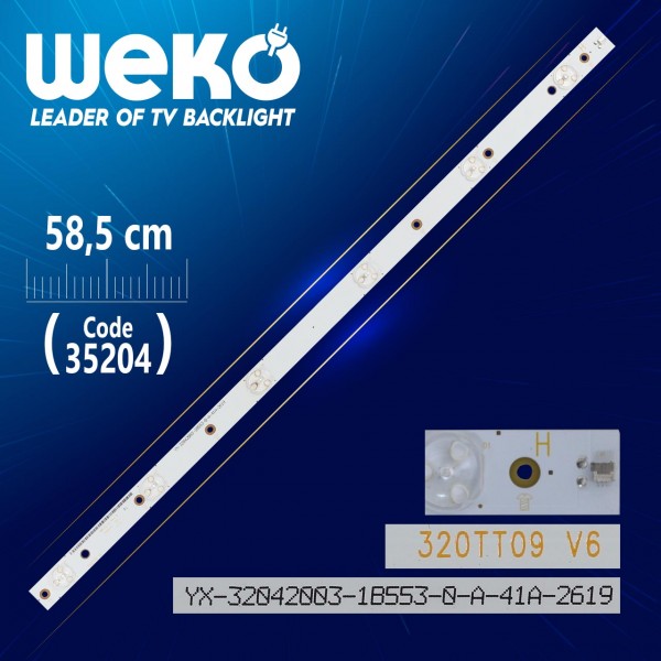320TT09 V6 YX-32042003 57.7 CM 6 LEDLİ - (WK-453) 6V 320TT09 V6 YX-32042003 57.7 CM 6 LEDLİ - (WK-453) 6V