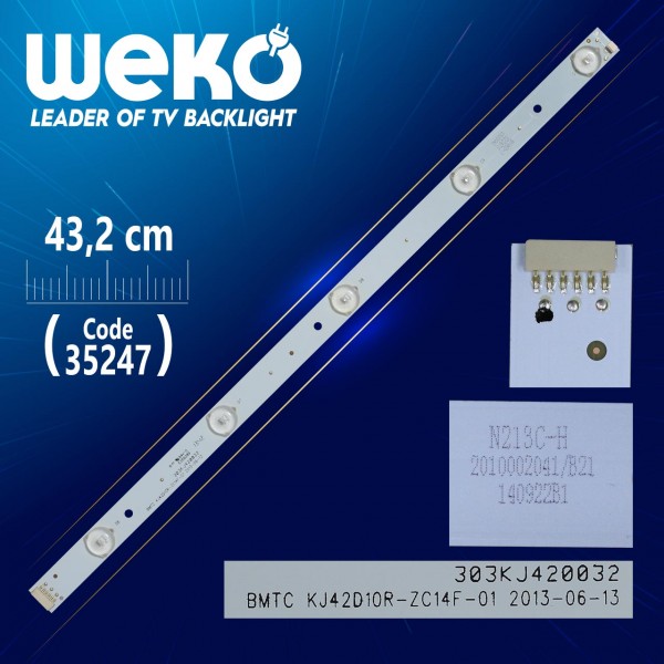 BMTC KJ42D10R-ZC14F-01 - 303KJ420032 - 43.2 CM 5 LEDLİ - (WK-464) BMTC KJ42D10R-ZC14F-01 - 303KJ420032 - 43.2 CM 5 LEDLİ - (WK-464)
