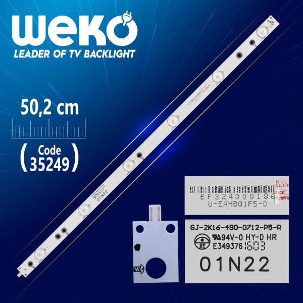 GJ-2K16-490-D712-P5-R - 01N22 - 50.2 CM 6 LEDLİ - (WK-906) GJ-2K16-490-D712-P5-R - 01N22 - 50.2 CM 6 LEDLİ - (WK-906)