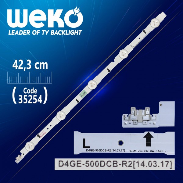 D4GE-500DCB-R2 42.3 CM 5 LEDLİ - (WK-911) D4GE-500DCB-R2 42.3 CM 5 LEDLİ - (WK-911)