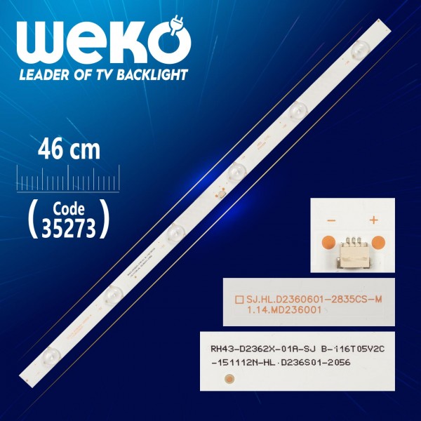 SJ.HL.D2360601-2835CS-M 1.14.MD236001 - 46 CM 6 LEDLİ - (WK-915) SJ.HL.D2360601-2835CS-M 1.14.MD236001 - 46 CM 6 LEDLİ - (WK-915)