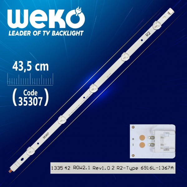 42 ROW2.1 REV1.0 2 R2-TYPE 6916L-1367A - 43.5 CM 5 LEDLİ - (WK-371) 42 ROW2.1 REV1.0 2 R2-TYPE 6916L-1367A - 43.5 CM 5 LEDLİ - (WK-371)