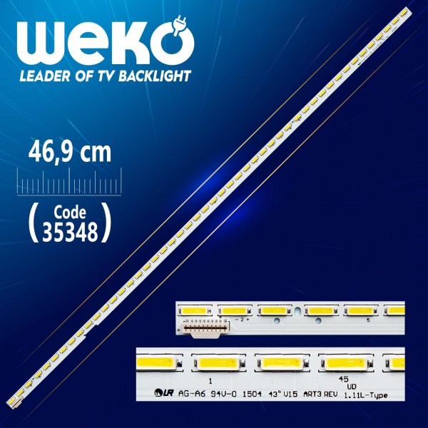 43 V15 ART3 UD REV 1.1 1 R-TYPE - 46.9 CM 48 LEDLİ - (WK-958) 43 V15 ART3 UD REV 1.1 1 R-TYPE - 46.9 CM 48 LEDLİ - (WK-958)