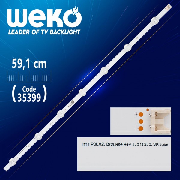 LG INNOTEK POLA2.0 32 B TYPE REV0.0 - 59.1 CM 7 LEDLİ - (WK-309) LG INNOTEK POLA2.0 32 B TYPE REV0.0 - 59.1 CM 7 LEDLİ - (WK-309)