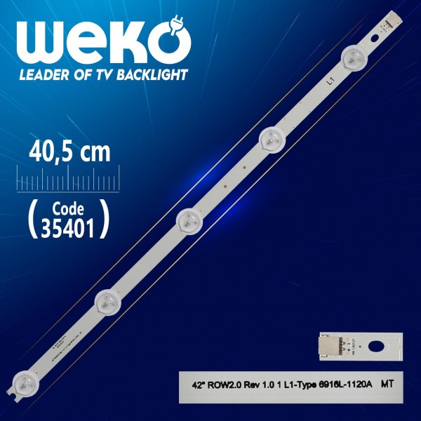 42 ROW2.0 REV 1.0 1 L1-TYPE 6916L-1120A MT - 40.5 CM 5 LEDLİ - (WK-988) 42 ROW2.0 REV 1.0 1 L1-TYPE 6916L-1120A MT - 40.5 CM 5 LEDLİ - (WK-988)