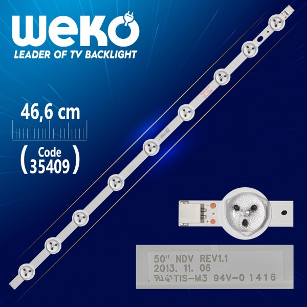 50 NDV REV1.1 - A TYPE - 46.6 CM 9 LEDLİ - (WK-993) 50 NDV REV1.1 - A TYPE - 46.6 CM 9 LEDLİ - (WK-993)