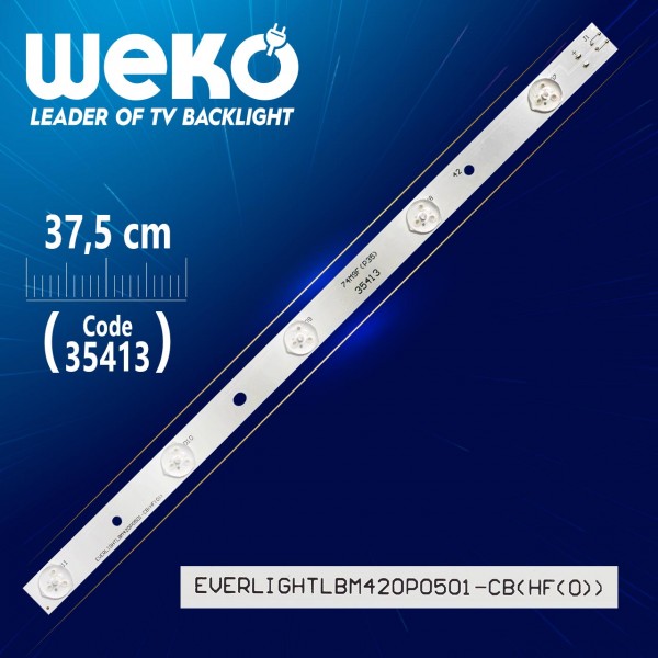 EVERLIGHT LBM420P0501-CB(HF(0)) - 74M9F(P35) - 37.5 CM 5 LEDLİ - (WK-157) SOKETSİZDİR EVERLIGHT LBM420P0501-CB(HF(0)) - 74M9F(P35) - 37.5 CM 5 LEDLİ - (WK-157) SOKETSİZDİR