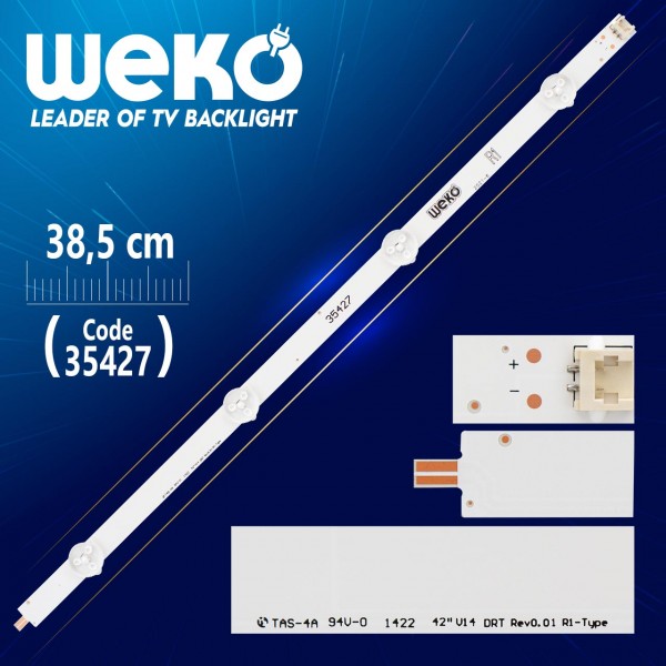 42 V14 DRT REV0.0 1 R1-TYPE 6916L1456B - 38.5 CM 4 LEDLİ - (WK-1005) 42 V14 DRT REV0.0 1 R1-TYPE 6916L1456B - 38.5 CM 4 LEDLİ - (WK-1005)