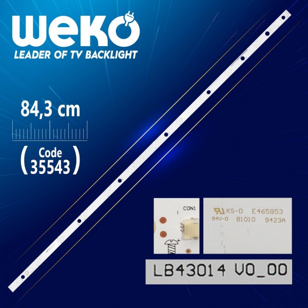 LB43014 V0_00 - YX-11800829A0-1C562-0-A-64C-0060 - 12 LEDLİ 84.3 CM - (WK-430) LB43014 V0_00 - YX-11800829A0-1C562-0-A-64C-0060 - 12 LEDLİ 84.3 CM - (WK-430)