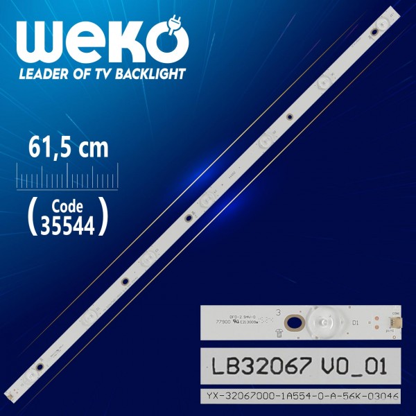 LB32067 V0_01 - YX-32067000-1A554-0-A-56K-03046 - 7 LEDLİ 61.5 CM - (WK-431) LB32067 V0_01 - YX-32067000-1A554-0-A-56K-03046 - 7 LEDLİ 61.5 CM - (WK-431)