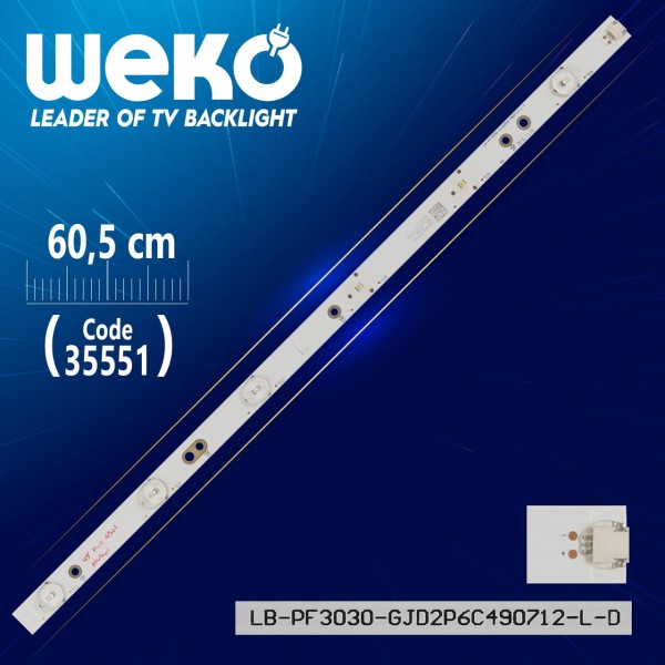 LB-PF3030 GJD2P6C490712-L-D - 49AEL2-L B - 50.6 CM 6 LEDLİ - (WK-435) LB-PF3030 GJD2P6C490712-L-D - 49AEL2-L B - 50.6 CM 6 LEDLİ - (WK-435)