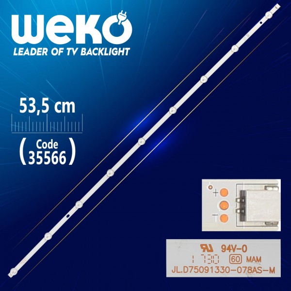 JL.D75091330-078AS-M - A TYPE - 82.8 CM 9 LEDLİ - (WK-1083) JL.D75091330-078AS-M - A TYPE - 82.8 CM 9 LEDLİ - (WK-1083)