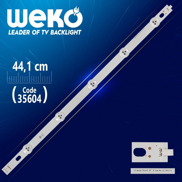 LG INNOTEK POLA2.0 39 B TYPE REV 0.0 - 44.1 CM 5 LEDLİ - (WK-305) LG INNOTEK POLA2.0 39 B TYPE REV 0.0 - 44.1 CM 5 LEDLİ - (WK-305)