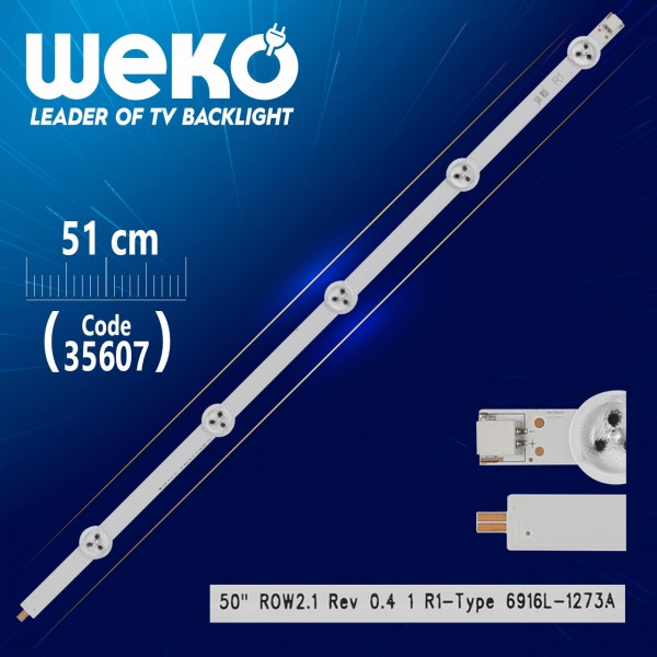 50 ROW2.1 REV 0.4 1 R1-TYPE 6916L-1273A - 51 CM 5 LEDLİ - (WK-507) 50 ROW2.1 REV 0.4 1 R1-TYPE 6916L-1273A - 51 CM 5 LEDLİ - (WK-507)