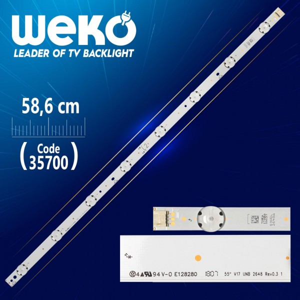 55 V17 UNB 2648 REV0.3 1 - L2 TYPE - 58.6 CM 8 LEDLİ - (WK-1176) 55 V17 UNB 2648 REV0.3 1 - L2 TYPE - 58.6 CM 8 LEDLİ - (WK-1176)