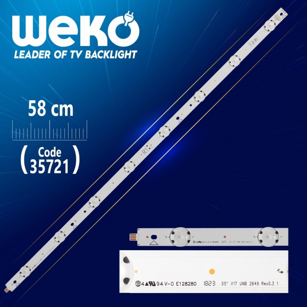55 V17 UNB 2649 REV0.3 1 - R1 TYPE - 59.2 CM 8 LEDLİ - (WK-1192) 55 V17 UNB 2649 REV0.3 1 - R1 TYPE - 59.2 CM 8 LEDLİ - (WK-1192)