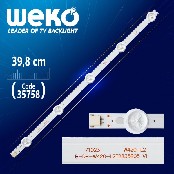 42 ROW2.1 REV 0.6 1 L2-TYPE 6916L-1216A - 39.8 CM 5 LEDLİ - (WK-1226) 42 ROW2.1 REV 0.6 1 L2-TYPE 6916L-1216A - 39.8 CM 5 LEDLİ - (WK-1226)