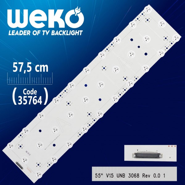 55 V15 UNB 3068 REV 0.0 1 A - 57.5 CM 30 LEDLİ - (WK-1232) 55 V15 UNB 3068 REV 0.0 1 A - 57.5 CM 30 LEDLİ - (WK-1232)