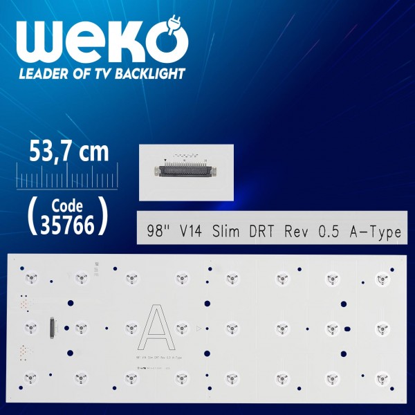 98 V14 SLİM DRT REV 0.5 A-TYPE - 53.7 CM 24 LEDLİ - (WK-1234) 98 V14 SLİM DRT REV 0.5 A-TYPE - 53.7 CM 24 LEDLİ - (WK-1234)