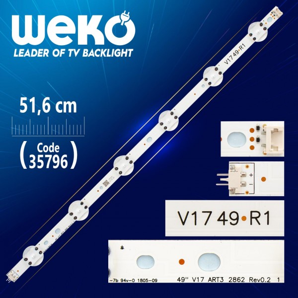 49 V17 ART3 2863 REV0.2 1 - V17 49 R1 - 51.6 CM 6 LEDLİ - (WK-1262) 49 V17 ART3 2863 REV0.2 1 - V17 49 R1 - 51.6 CM 6 LEDLİ - (WK-1262)