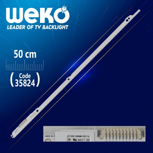 40NNB3D-7032LED-MCPCB-R - V2GE-400SMB-R3 - 56 LEDLİ 50 CM - (WK-1287) 40NNB3D-7032LED-MCPCB-R - V2GE-400SMB-R3 - 56 LEDLİ 50 CM - (WK-1287)