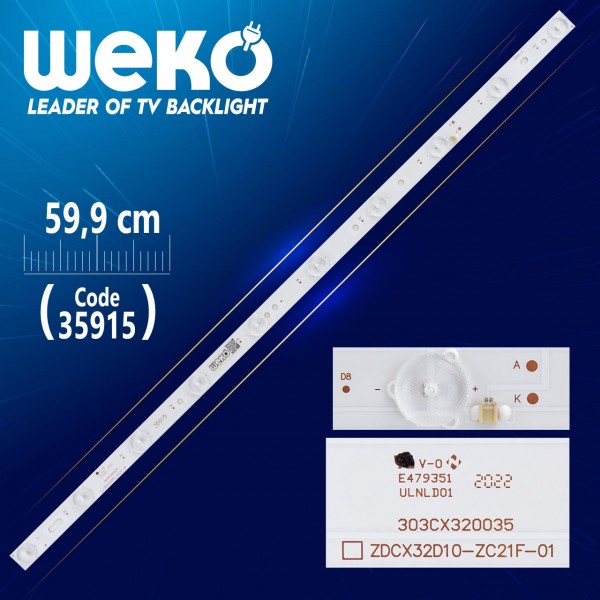 ZDCX32D10-ZC21F-02 CX315M09 303CX320035 10 LEDLİ 59.90 CM