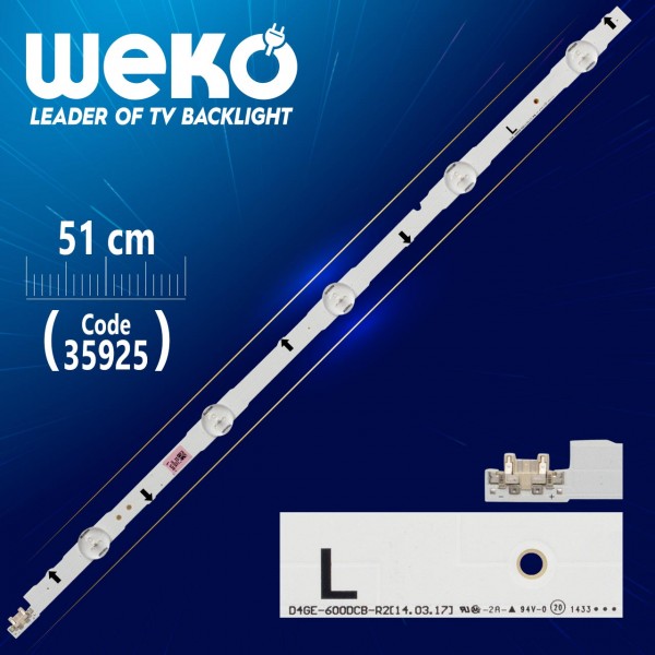 D4GE-600DCB-R2 5 LEDLİ 51 CM D4GE-600DCB-R2 5 LEDLİ 51 CM