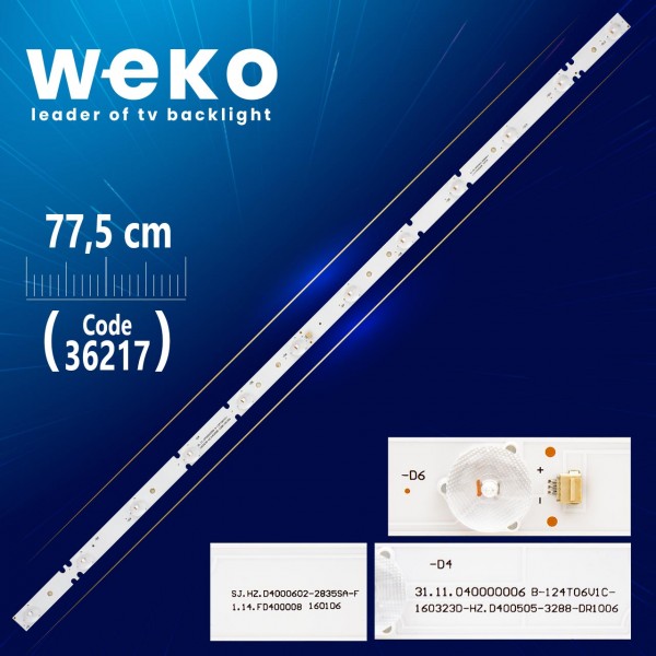 KJ40D12-ZC21FG-01 303KJ400034 12 LEDLİ 77.5 CM KJ40D12-ZC21FG-01 303KJ400034 12 LEDLİ 77.5 CM
