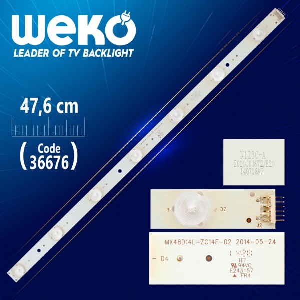 MX48D14L-ZC14F-02 7 LEDLİ 47,6 CM MX48D14L-ZC14F-02 7 LEDLİ 47,6 CM