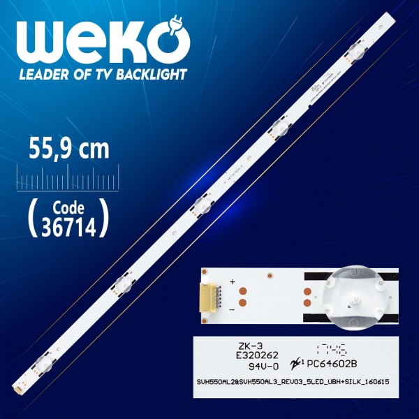 SVH550AL2 SV550AL3_REV03_5LED_UBH+SILK_160615 5 LEDLİ 55,9 CM SVH550AL2 SV550AL3_REV03_5LED_UBH+SILK_160615 5 LEDLİ 55,9 CM