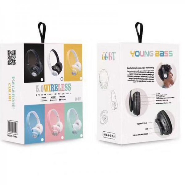 POWERMASTER 66-BT KULAK ÜSTÜ KABLOSUZ HAFIZA KART GİRİŞLİ BLUETOOTH KULAKLIK