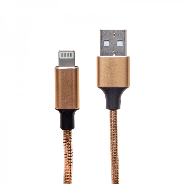 POWERMASTER PM-3800 LIGHTNING METAL ÖRGÜLÜ DATA VE ŞARJ KABLOSU