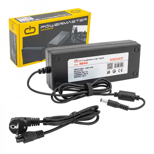 POWERMASTER PM-3844 19 VOLT - 9.5 AMPER 5.5*2.5 MM UÇLU NOTEBOOK ADAPTÖR POWERMASTER PM-3844 19 VOLT - 9.5 AMPER 5.5*2.5 MM UÇLU NOTEBOOK ADAPTÖR
