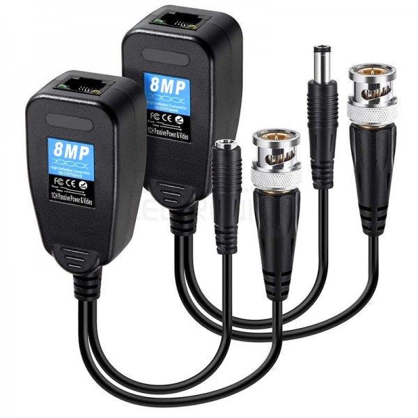 POWERMASTER PM-3898PV BNC TO RJ45 VIDEO BALUN + POWER KONNEKTÖR POWERMASTER PM-3898PV BNC TO RJ45 VIDEO BALUN + POWER KONNEKTÖR