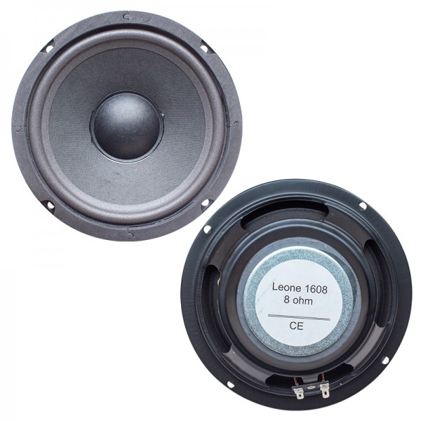 LEONE 1608 16 CM 8 OHM TWEETERSIZ TEKLİ HOPARLÖR (BASS HOPARLÖR) LEONE 1608 16 CM 8 OHM TWEETERSIZ TEKLİ HOPARLÖR (BASS HOPARLÖR)
